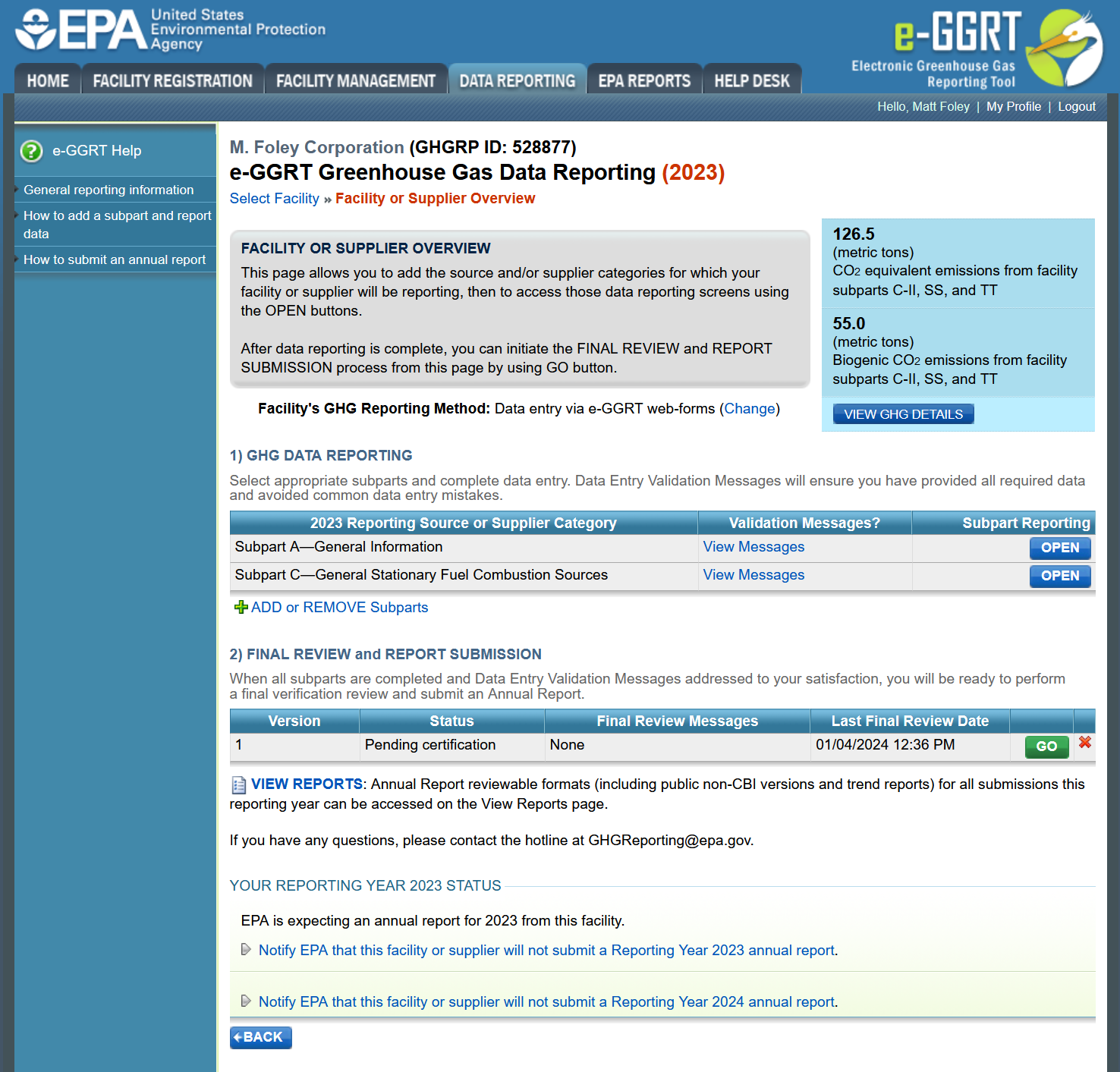 FACILITY OVERVIEW page image